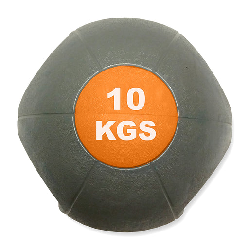 MYO STRENGTH Double Grip Medicine Ball – 10kg - Blue-ChipfitenessStore