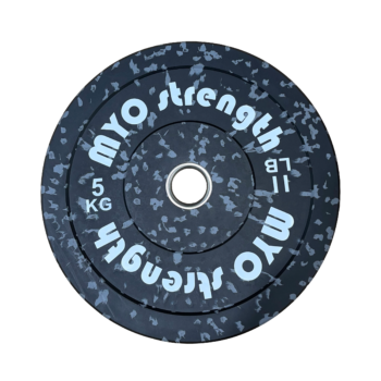 Olympic Rubber Bumper Plate - 15kg Black/yellow Speckled - Blue-ChipfitenessStore