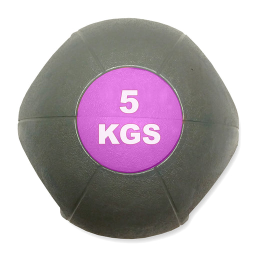 MYO STRENGTH Double Grip Medicine Ball – 5kg - Blue-ChipfitenessStore