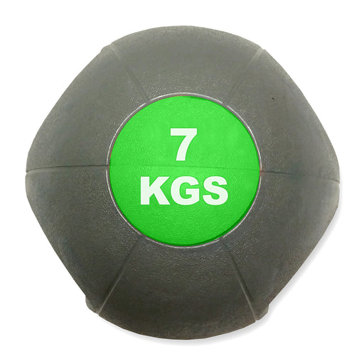 MYO STRENGTH Double Grip Medicine Ball – 7kg - Blue-ChipfitenessStore