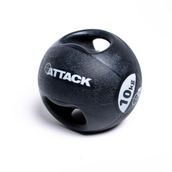 Attack Fitness Double Grip Medicine Balls 9KG - Blue-ChipfitenessStore