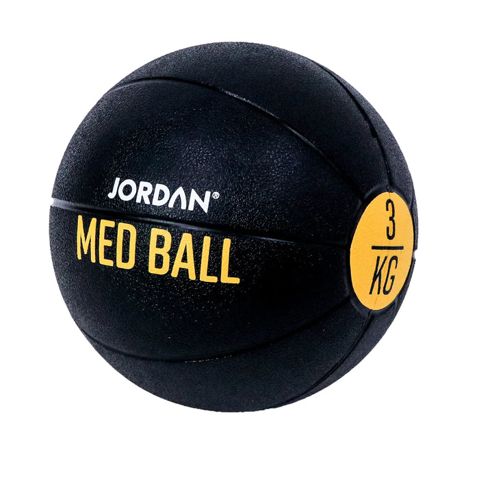JODAN FITNESS 1kg Medicine Ball - Black/Pink