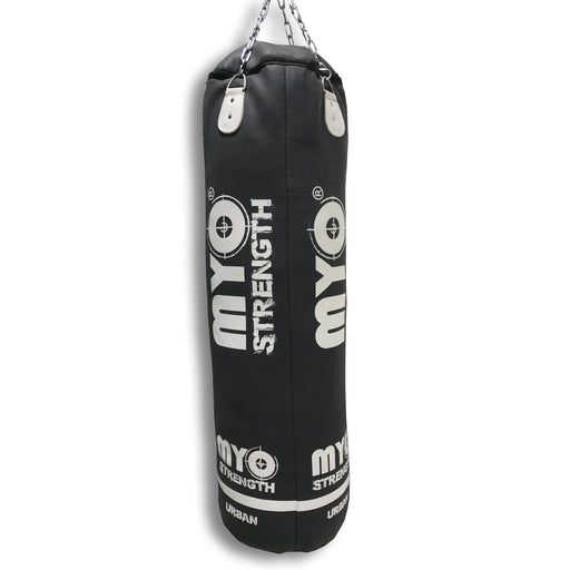 MYO Strength Leather Heavy Duty Straight Punch Bag – 5ft - Blue-ChipfitenessStore