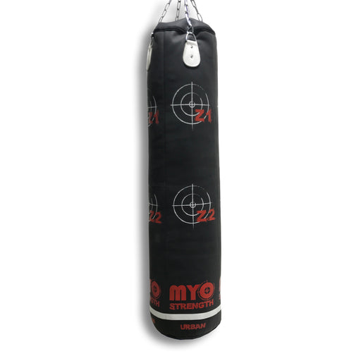 MYO Strength Leather Punch Bag - Straight 5ft - Blue-ChipfitenessStore