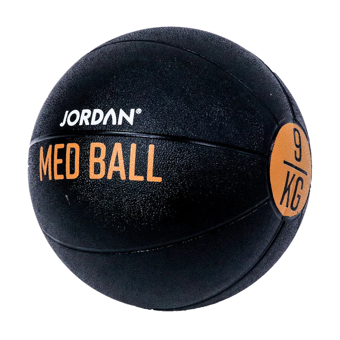 JODAN FITNESS 10kg Medicine Ball - Black/Grey