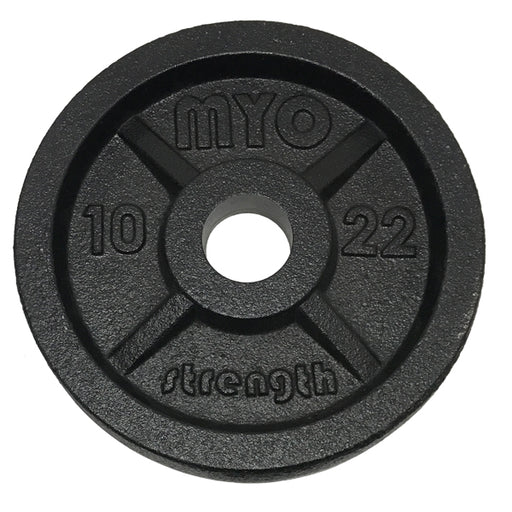 MYO Strength Olympic Cast Iron Disc- 10kg - Blue-ChipfitenessStore