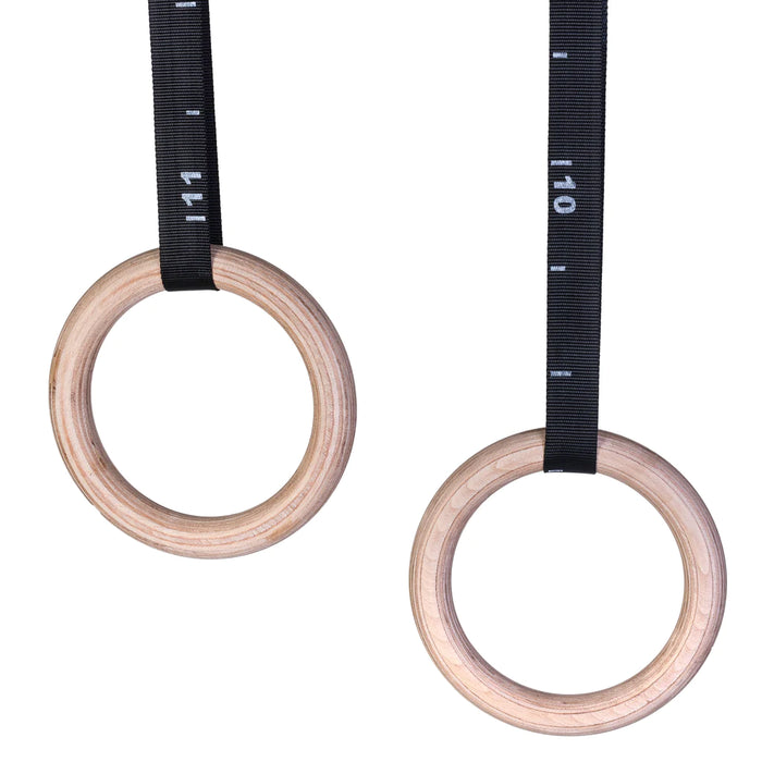 JODAN FITNESS Wooden Gym rings 32mm