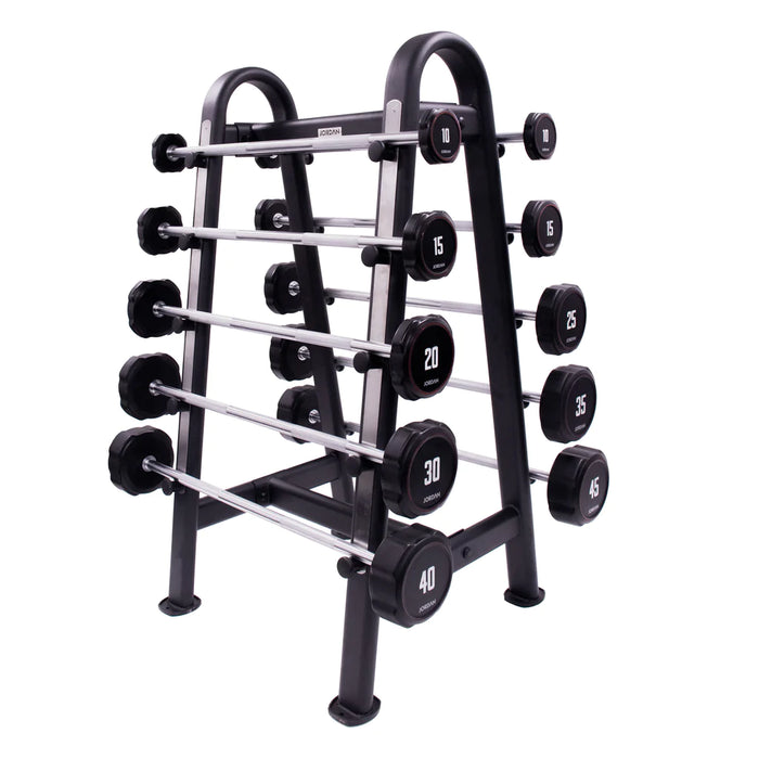 JORDAN FITNESS Barbell Rack (10 Bar) - Black