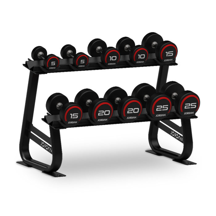 Jordan Fitness 5 Pair Horizontal Dumbbell Racks (S-Series)